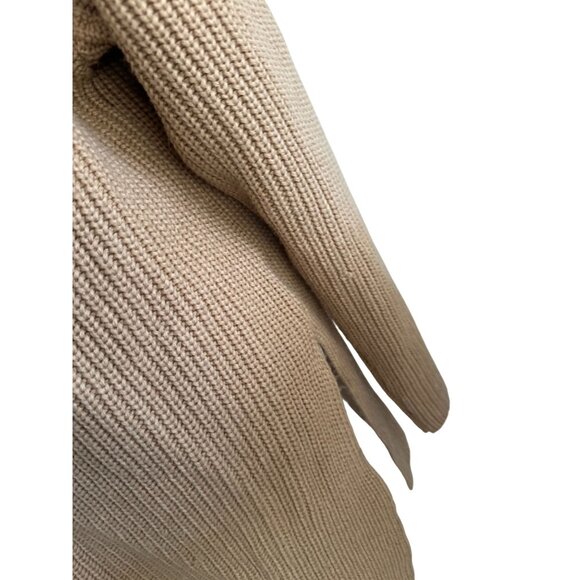 WAYF Camel Knit Turtleneck Long Sleeve Tunic Sweater Size Small - Picture 10 of 13